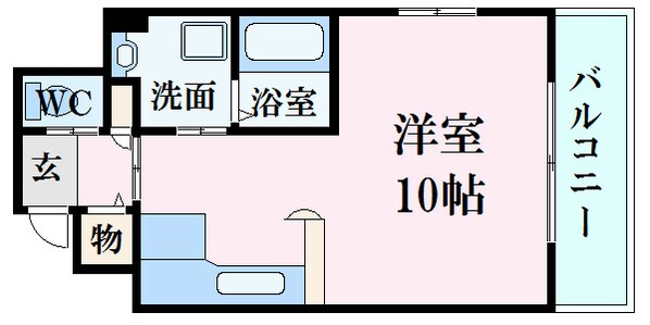 鷹野橋駅 徒歩7分 7階の物件間取画像